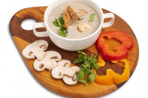 CREAMY CHICKEN MUSHROOM SOUP<wbr />